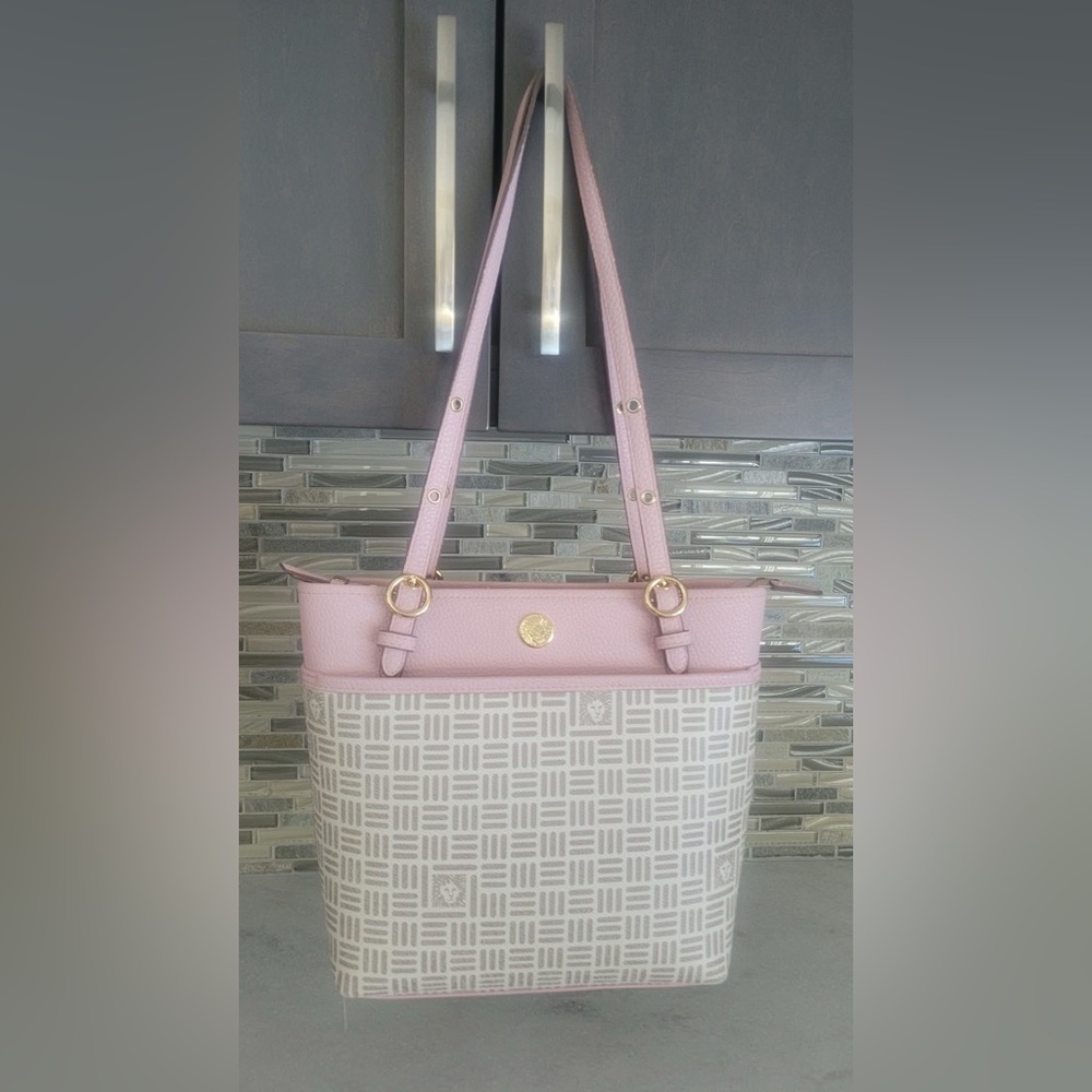 Elegant Pink and Gray Tote Bag